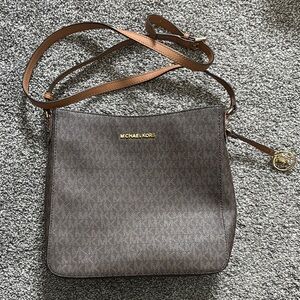 NWT Michael Kors Chocolate Brown Crossbody Bag